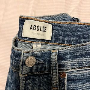New Agolde pinch waist high rise skinny jeans